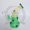 Pipe d'eau Bang Bong Dab Rires d'huile Double nid d'abeille Perc Purple Wax Quartz Banger