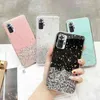 Para Xiaomi Redmi Nota 9 Pro Caso Glitter Telefone em 10 8 7 10s 9s Xiomi Mi 11 Lite Poco F3 X3 Capa