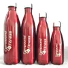 Bouteille en acier inoxydable à double paroi isolée à double paroi personnalisée pour bouteilles d'eau Thermos Gym Sports Shaker 210615