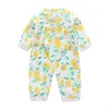 doğan Kimono Uzun kollu Tulum Bebek Sevimli Karikatür Gazlı Bez Organik Pamuk Yumuşak Tulum Bebek Giysileri Moda 20 211.025