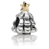 Authentique 925 bijoux en argent sterling perles arbre de Noël charme charmes convient aux bracelets de bijoux de style Pandora européen collier 790365