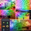 Outdoor-String-Beleuchtung 32,8 Fuß 66LED, Traumfarbe Weihnachtsbeleuchtung mit App, wasserdicht wechselnder LED Fairy-Licht für Hochzeitsfeier IP65 USB FedEx Crestech