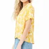 Imprimé floral femmes Blouses plage Style été en mousseline de soie Blouse chemise à manches courtes décontracté grande taille hauts amples Blusa 210508