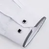 Chegada Botão de Rim xadrez para baixo Collar Manga Longa Slim Fit Cuidados Fácil De Boa Qualidade Sólida Formal Negócios Homens Vestido Camisas 210708