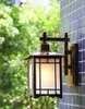 Ganek światła Oświetlenie zewnętrzne E27 Lampa ścienna Garden Garden Sconce Courtyard Corridor Villa Balkon Balkon Lampy Loft Lampy