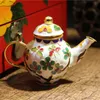 Fancy Enamel Filigree Small Pot Teapot Ornaments Table Decorations Handwork Chinese Cloisonne Copper Crafts Office Home Decor Gifts