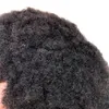 100% mänskligt hår Afro Mono Toupee Black Men kinky Curly Wig2081