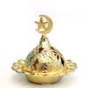 Metalowe lampy zapachowe Creative Star Moon Feather kadzidło Arab Arab Home Decoration Censer Tool 0426