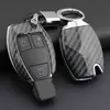 Carbon Fiber Hard Car Key Fob Chain Cover Case For Mercedes- W205 W212 X253 W166 X204 X166 W176 W246 W204 W222 W463 X156