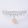 Koreanische Hochzeit Brautschmuck Exquisite Legierung mit Strasssteinen eingelegt Süße Prinzessin Krone Stirnband Haarspangen Haarspangen