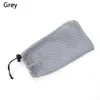 2022 Men Women Fashion Portable Waterproof Cloth Solid Color Glasses Case Mesh Plaid Sunglasses Bag Pouch Travel Accessortes