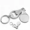 Personalized Wedding Souvenir For Guests Customized Favor Nail Clipper Bottle Wine Opener Keychain Gift With Box RH0533