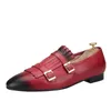 Koe lederen heren casual jurk schoenen handwerk multicolor lederen man loafers plus size mannelijke rokende slippers