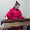 Chinese Guqin fu xi Type Lyre 7 Strings Ancient Chinese-Zither China Musical Instruments harp black brown and cinnabar red 3 colors optional Gu Qin