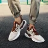 Zapatillas de deporte para hombre, zapatos informales, transpirables, malla tejida voladora, moda, zapatos deportivos de moda