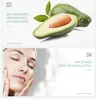 LAIKOU avocat visage crème de jour réparation à base de plantes blanchissant hydratant en profondeur nutritif facile à absorber traitement de soins de la peau 6 pièces