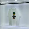22SS Designers Tee Top Mens Womens T Shirts Duck Embroidery Paste Cloth Man Paris Fashion T-shirt Kort ärm Luxurys Tshirts Whi274b