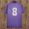 1998 1999 Batistuta Mens Retro Soccer Jerseys Batistuta Rui Costa Home Purple Away White Football Shirts Kort ärmar Vuxna uniformer