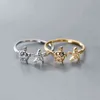 Sea Star och Turtle Open Size Finger Ringar för Kvinnor Mode Smycken Casual Party Gifts G1125