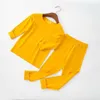 Autumn Winter Sleepwear Kid Clothing Thermal Underwear Pajamas For Girls Children's Children Baby Boy 210528