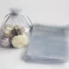 Grey Color Drawstring Organza bags Gifts wrapping bag Gift pouch Jewelry pouches organza Candy bags package business present multi colors