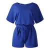 Zomer Sexy Korte Mouw Top Selling Vrouwen Playsuit Casual Dunne Meisjes Romper Lace Up Kaki Playsuits En Jumpsuits Vrouwen rompertjes