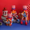 American Party Gnome Patriotic Independence Day Anão Ornamentos Escandinavos 4 de julho Decoração de Desktop Decoração Crianças Brinquedos