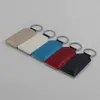 Portachiavi Sublimation Blank PU in pelle PU Accessori Keychain Tassel Key Anello