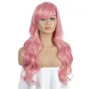 27インチ70cmロングコスプレ合成ヘアウィッグ11色Wave Perruques de Cheveux Hampains KW-70