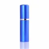 5 ml Mini Spray Perfume Bottle Travel Refillable Tom Kosmetiska Container Atomizer Aluminium Flaskor