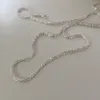 Fashion Flashing Starry Chains Gypsophila Necklace Silver Clavicle Chain Women Fine Jewelry For Wedding