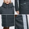 Miegofce Kvinnors Jacka Coat Windproof och Vattentät med Hooded har dubbla Slider Zippers Parka 211008