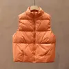 Gilet in piumino ultraleggero da donna autunno inverno Giacca in anatra bianca Cappotto corto Parka Gilet senza maniche da donna 211013