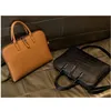 Vrouw Casual Botes13 14 inch Laptop Bag Office Bag voor Dames aktetassen Vrouwelijke Manager Busines aktentas Lederen Handtas 211102