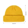 IWINTER Men Knitted Hat Beanie Solid Color Cap Retro Ribbed Cuffed Short Melon Hat Skullies Beanies Casual Winter Hat Skullcap Y21111