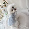 Liten hund klänning katt chihuahua valp kjol teacup pudlar doggy yorkshire maltesiska shih tzu pomeranian djurkläder xxs