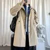 Anzug Parker Lange Trenchcoat Männer der 2021 Einfarbig Plus Größe Lose Mode Russland Warm Zu Halten Trend Herren jacke Mäntel