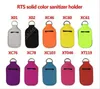 Neoprene Sanitizer Bottle Holder RTS Parfym Keychain Bags Portable Key Rings Hands tvålflaskhållare täcker 30 ml tom flask DAS340