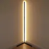Candeeiro de chão de canto nórdico moderno simples luz LED para sala de estar quarto atmosfera permanente iluminação interior lâmpadas de decoração