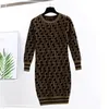 Women sweater jumpers knit jumper long coat Designer Woman Round neck pullover Embroidery Letters Autumn Fashion dresses for ladies pullovers