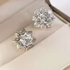 HBP Earrings Women's 925 Silver Plated 18k Gold 1 Carat Imitation Diamond High Carbon Diamond5585785