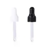 Mini Clear Glass Essential Oil Perfume Bottles 1ml 2ml 3ml 5ml DIY Sample Dropper Bottle With Black White Caps