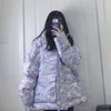 Frauen Unten Parkas Jahr Blase Mantel Frauen Winter Jacke 2022 Student Lose Koreanische Niedlichen Engel Cartoon Druck Stehkragen weibliche Guin22