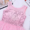 Girl's Dresses Ballerina Fairy Party Kostiumy Dziewczyny Balet Dress Kids Dance Wear Bez Rękawów Sekwiny Gimnastyka Leotard Tutu