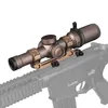 Outdoor Scope 1-6x24IR Riflescope with 25.4/30mm Sight Mount and Switch view Throw Lever CL1-0408