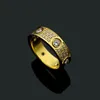 3 Farben Top-Qualität, luxuriöse Stile, Damen-Designer-Ring, sechs Diamanten, Titanstahl, dreireihig, kubischer Zirkonstein, modische Paarringe