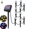 Lâmpadas solares para gramado Bola de bolhas de cristal Corda de luzes 10 15 20 30 LEDs Luz de paisagem à prova d'água para parque de caminho ao ar livre