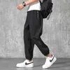 Yaz Hızlı Kuru Baggy Sweatpants Erkekler Spor Siyah Jogger Pantolon Erkek Zip Cepler Parça Pantolon Artı Boyutu 6XL 7XL 8XL 210715