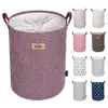 Kläder Storage Buckets Kids Toy Basket Väska Organizer Portable Bedroom Sundries Storage Korg Tvättservice Stora Canvas Storage Totes Q80