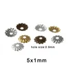 Gold Hollow Flower Spacer Beads End Caps Pendant Making DIY Charms Connectors For Jewelry Making